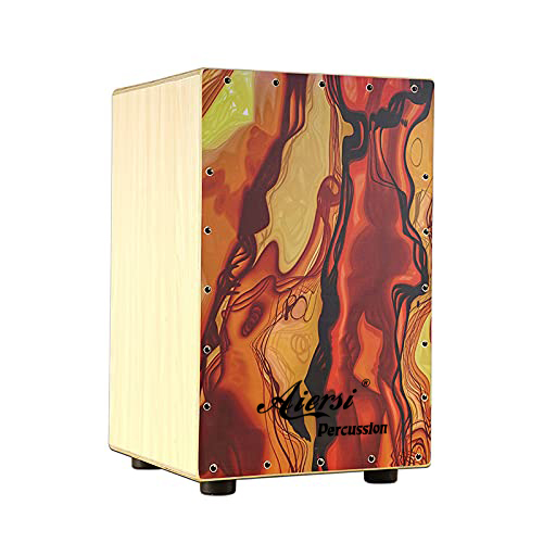 Musical Instrument With Hand - Colour Wood Hand Cajon Box Drum