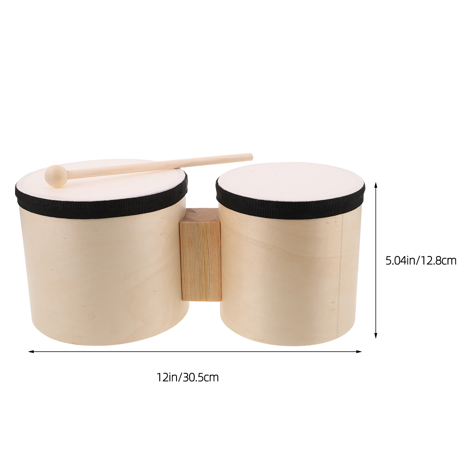 1Sets Entry Level Bongos Woode - Musical Instrument With Hand 评论和价格