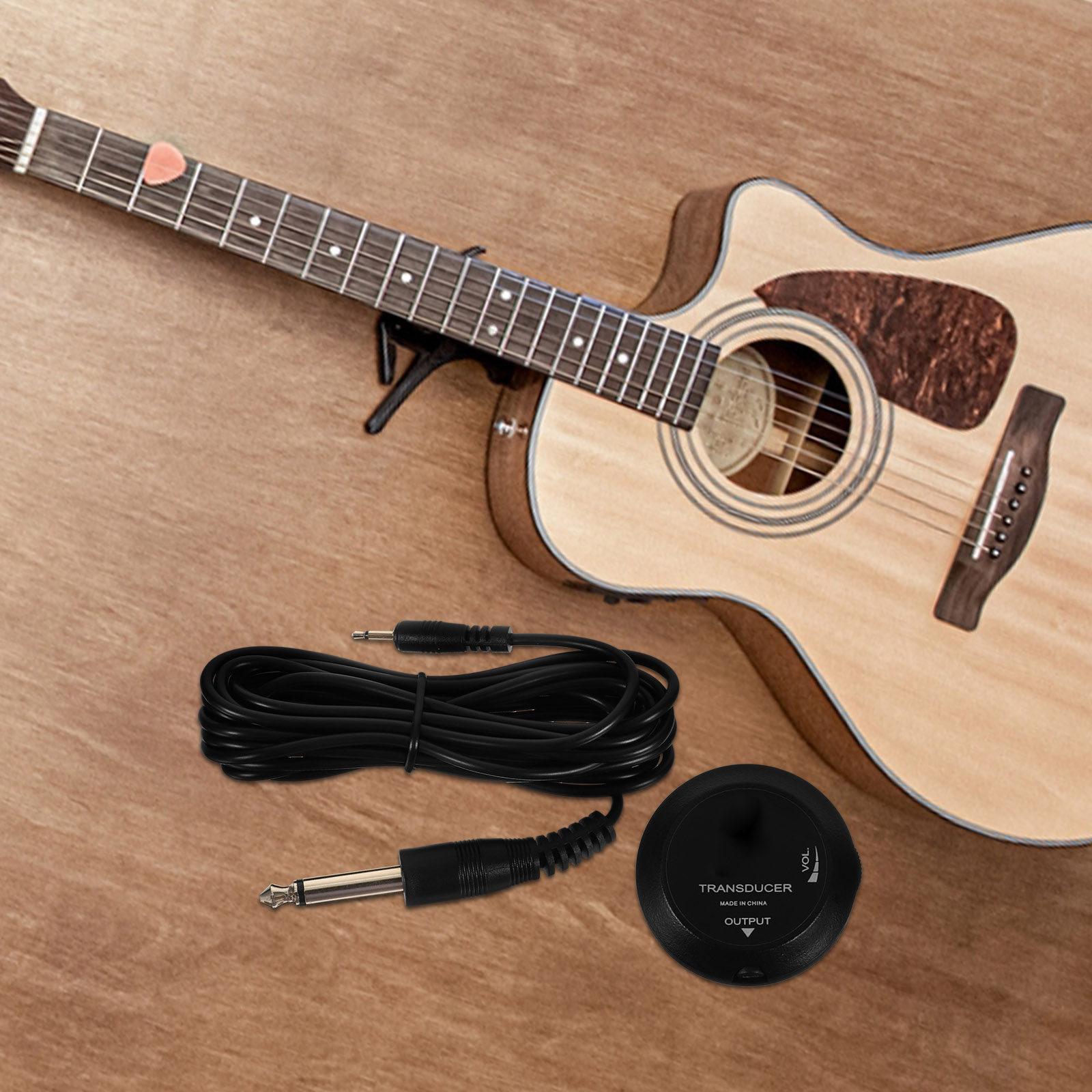Guitar Pickup Transducer Compa - Musical Instrument Ukulele 评论和价格