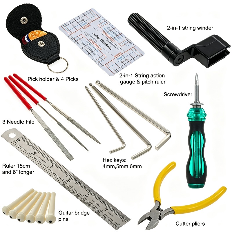 22pcs Guitar Repair Tool Set M - Musical Instrument Repairs 评论和价格
