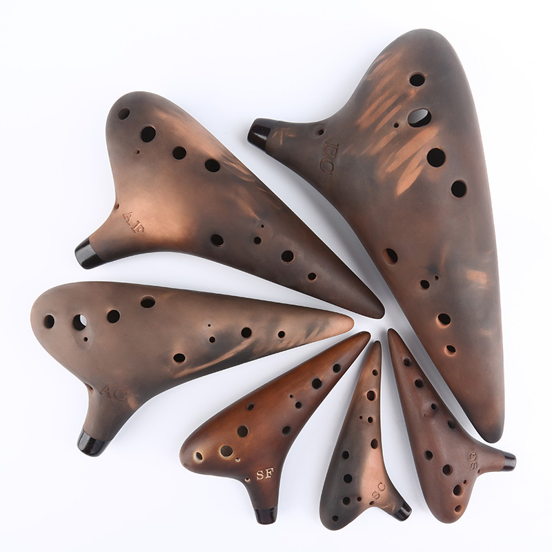 Purple Clay Ceramic Ocarina AC - Musical Instrument Qin 评论和价格