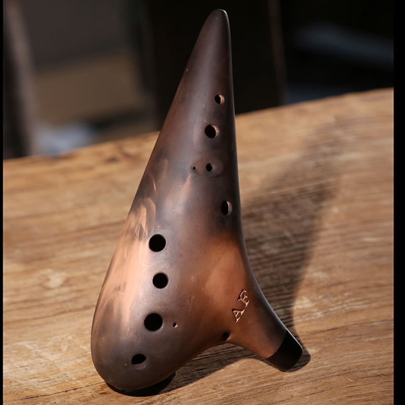 Purple Clay Ceramic Ocarina AC - Musical Instrument Qin 评论和价格