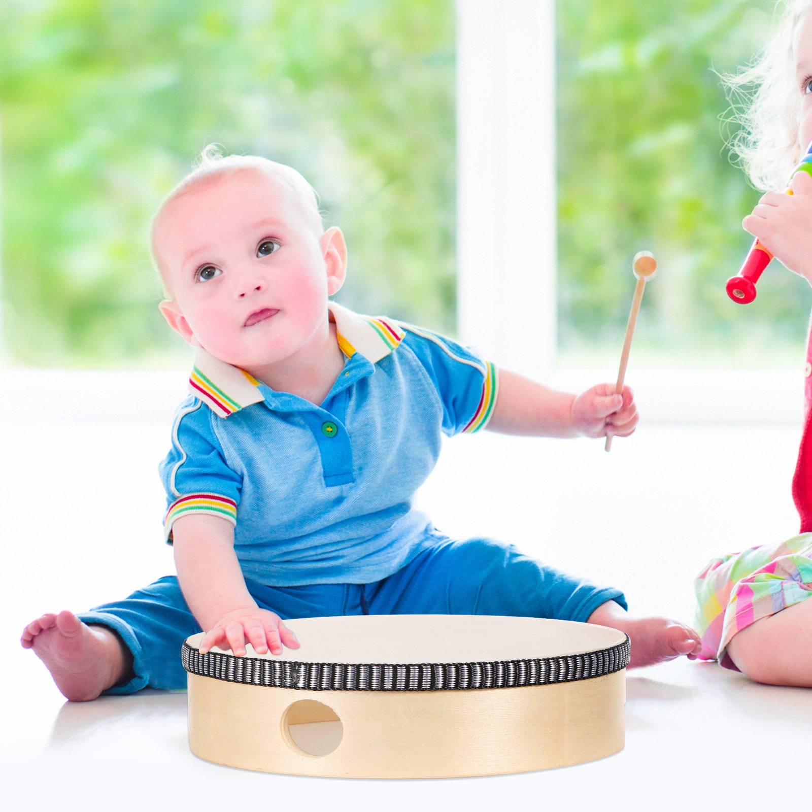 6Pcs Childrens Hand Drum Set 6 - Musical Instrument With Hand 评论和价格