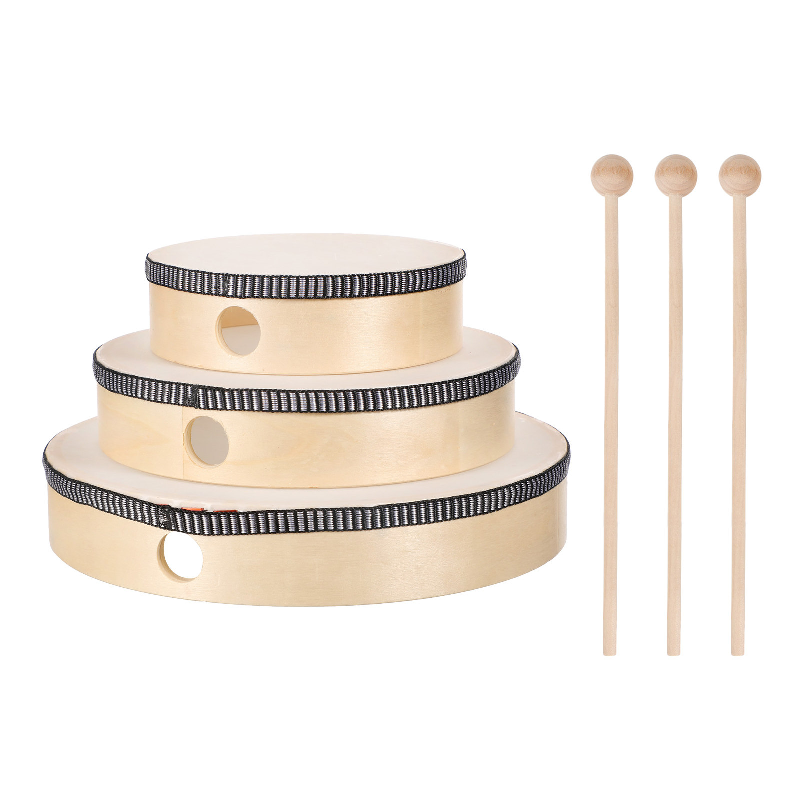 6Pcs Childrens Hand Drum Set 6 - Musical Instrument With Hand 评论和价格