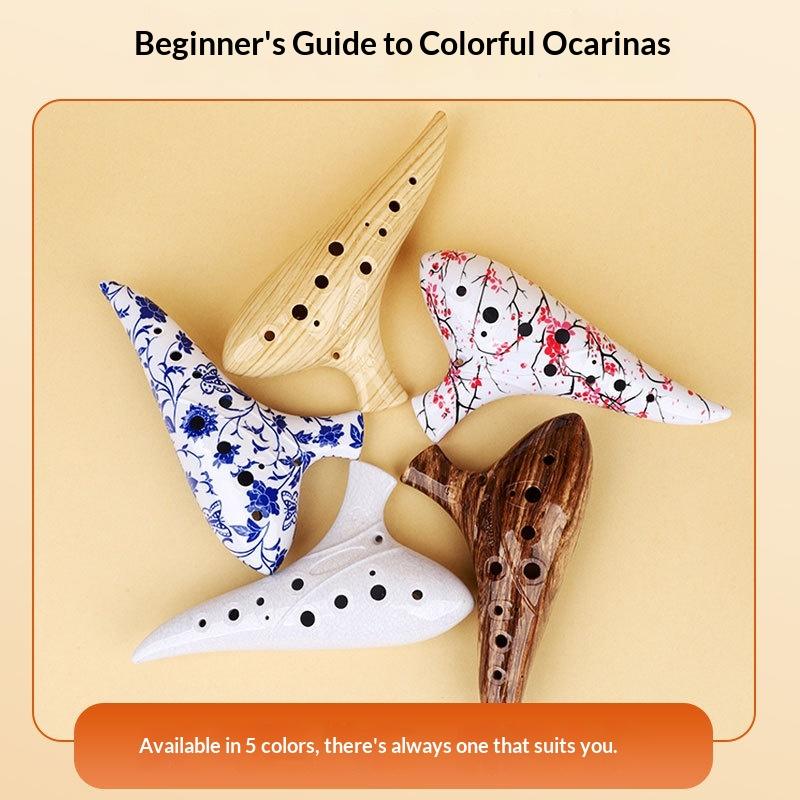 New#12 Hole Ocarina Instrument - Musical Instrument Qin 评论和价格