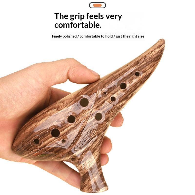 New#12 Hole Ocarina Instrument - Musical Instrument Qin 评论和价格