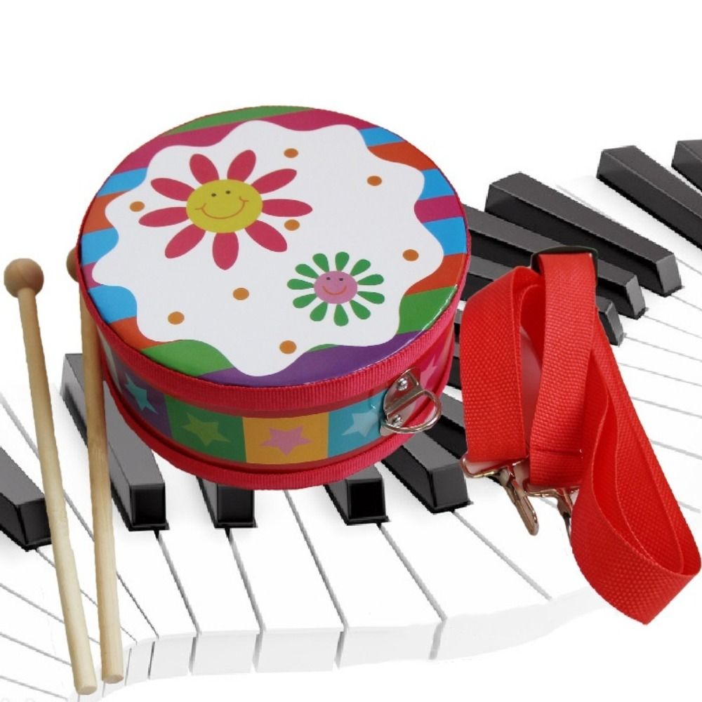 Wooden Children's Drum Double  - Musical Instrument With Hand 评论和价格