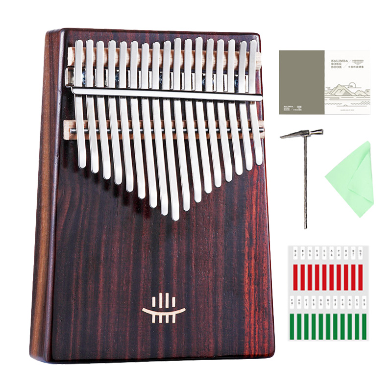 Hluru Kalimba 17 Keys with Hol - Musical Instrument Qin 评论和价格