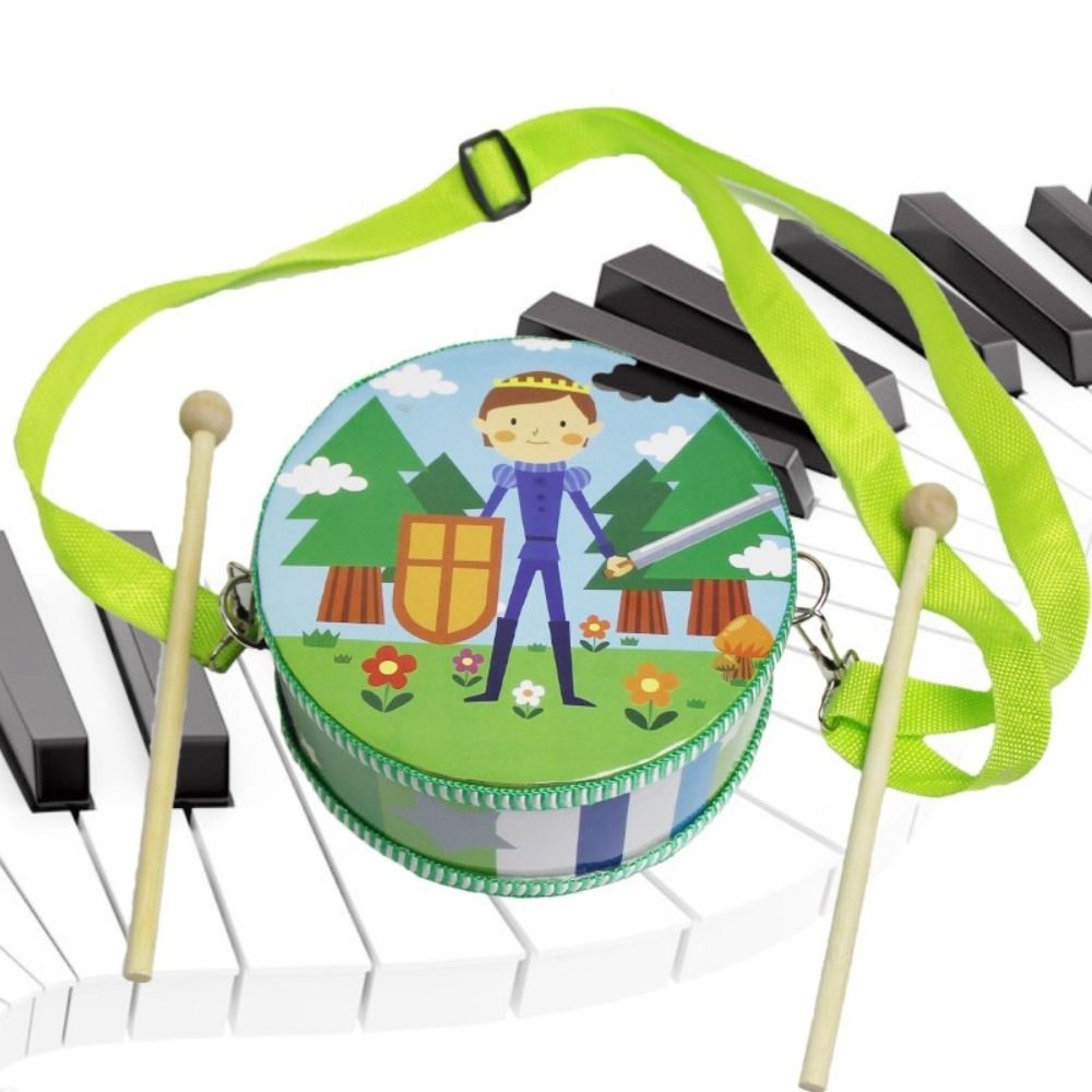Wooden Children's Drum Double  - Musical Instrument With Hand 评论和价格