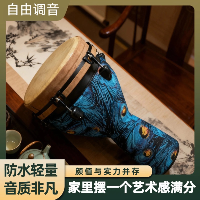 New 12-inch African drum mecha - Musical Instrument With Hand 评论和价格