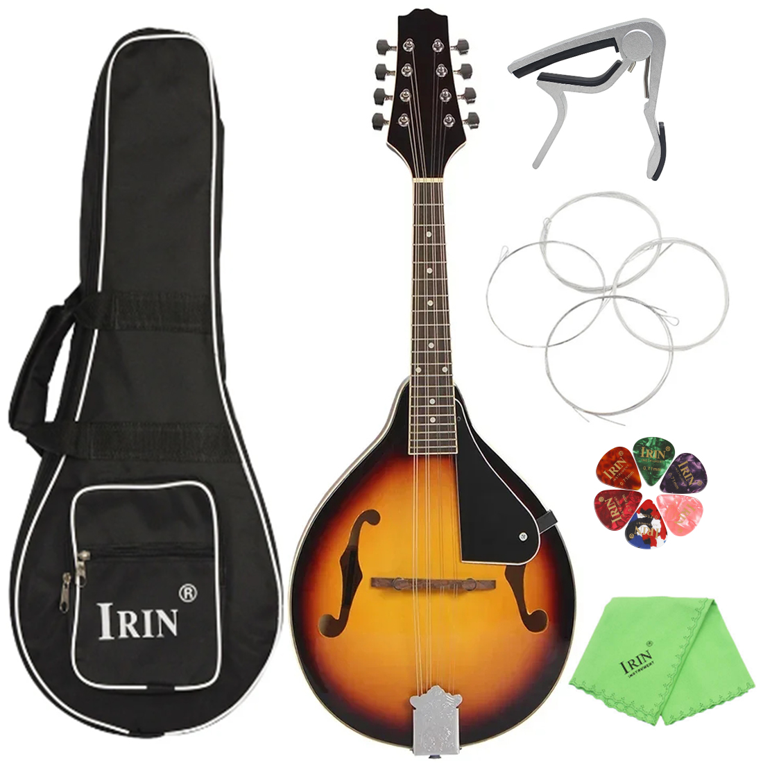 IRIN Sunset 8 String Basswood  - Mandolin A Style 评论和价格