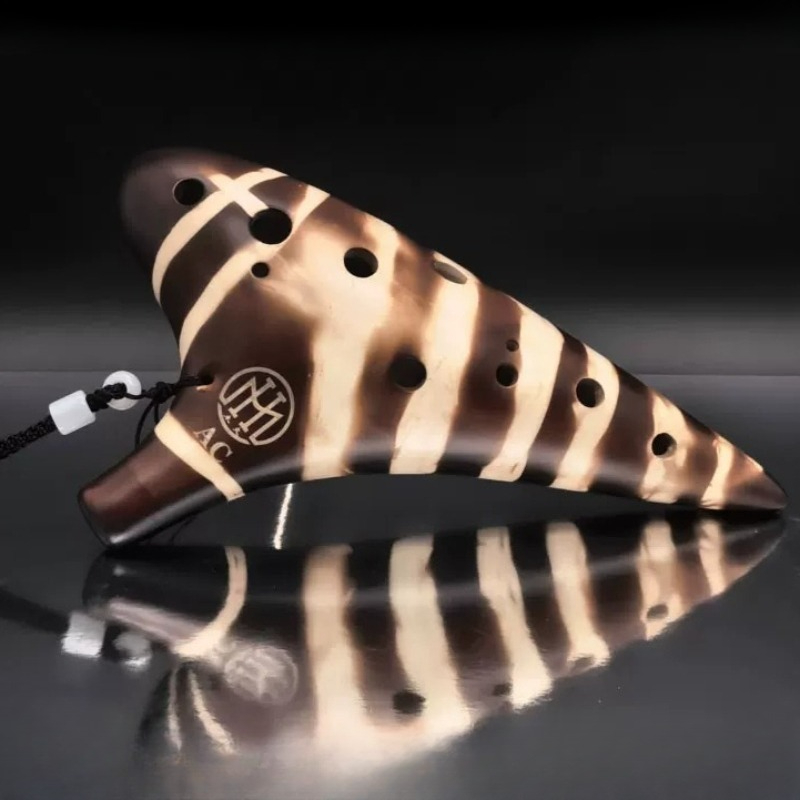 12 Hole Alto C Tone Ocarina Po - Musical Instrument Qin 评论和价格
