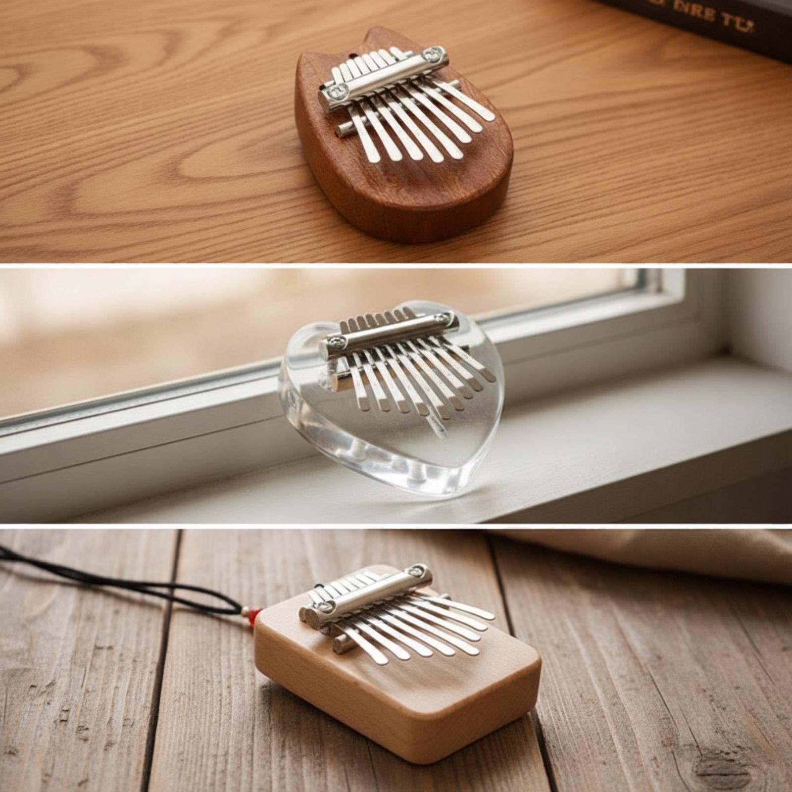 Portable Mini Thumb Piano 8 Ke - A Musical Instrument With Keys 评论和价格